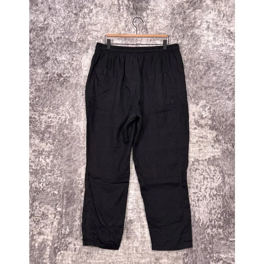 Kidoriman Pants XL Mens Black 100% Linen